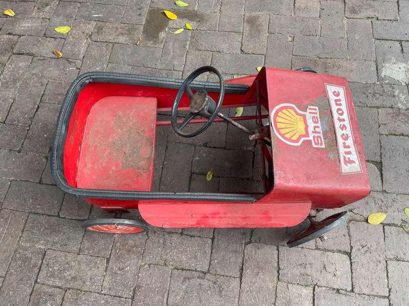 Vintage Tinplate Pedal Car