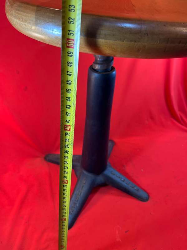 Rare Cast Iron Singer Chair