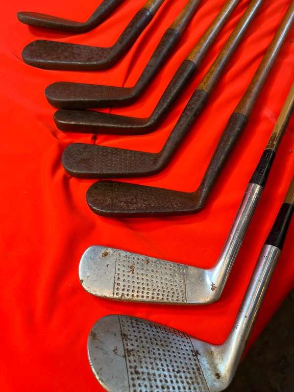 Set of Vintage Hickory Golfclubs