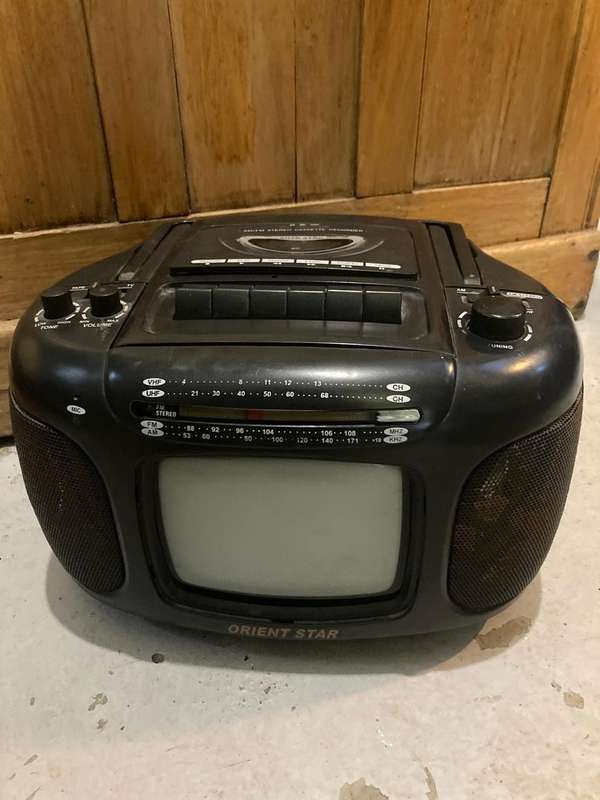 Vintage Orient Star Portable TV/ Radio/ Tape Deck