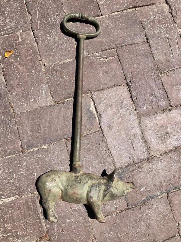 Rare Cast Iron Pig Doorstop