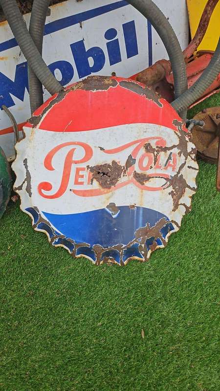 Original Enamel Pepsi Sign