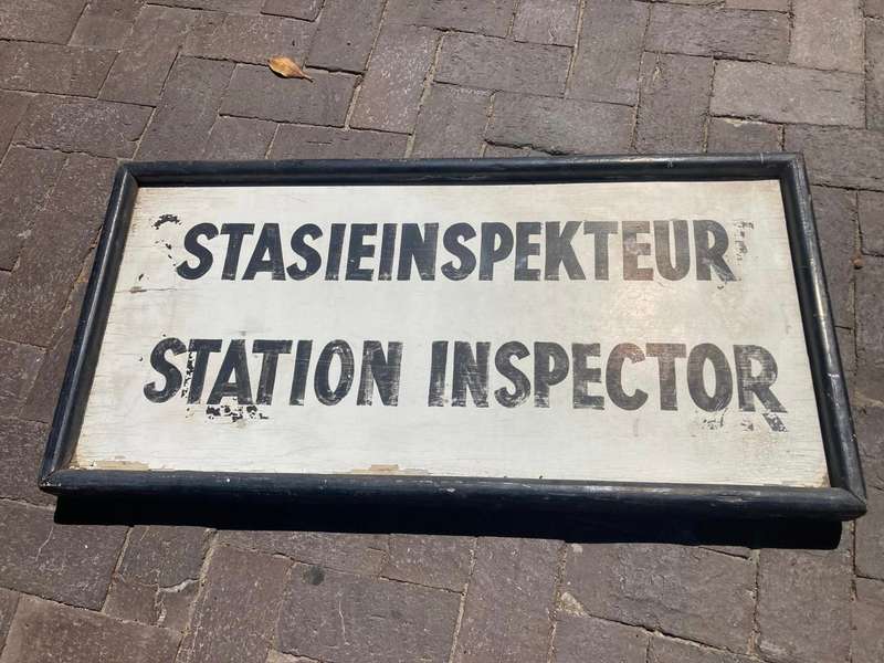 Original Railways Doublesided Platform Sign ( 91 x 46 cm )