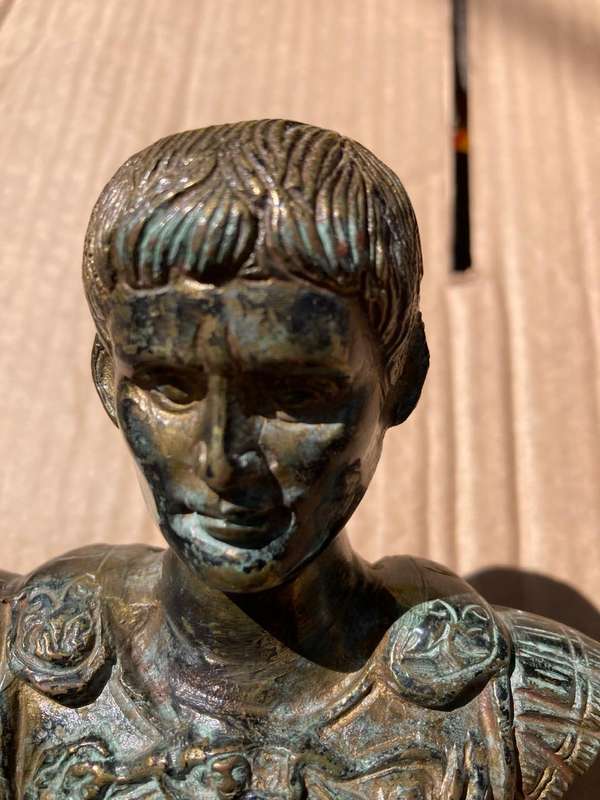 Bronze Bust of Julius Ceasar ( 17 cm )