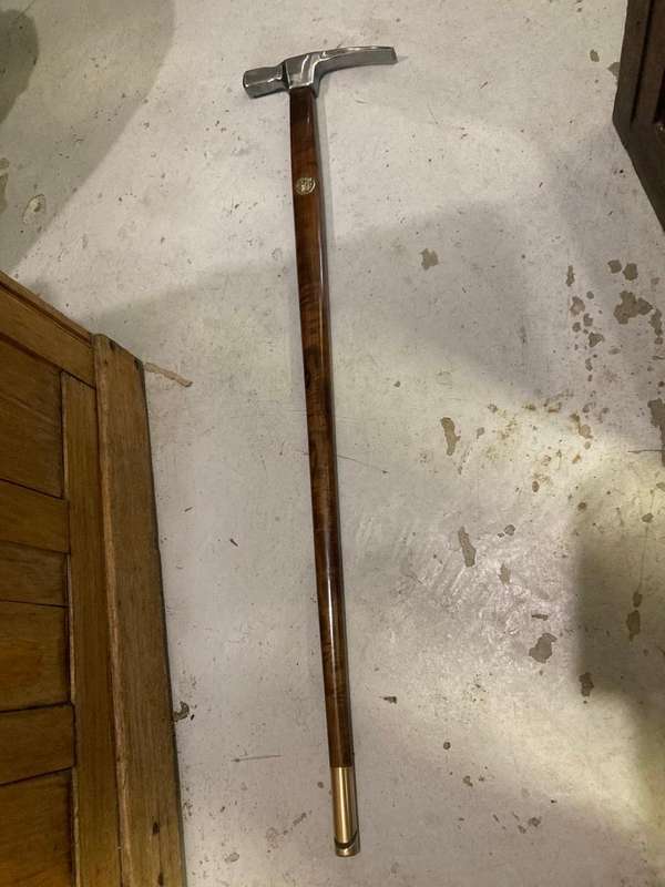 Rare Coalminers Deputy Walking Stick/ Measure Tool ( 89 cm )
