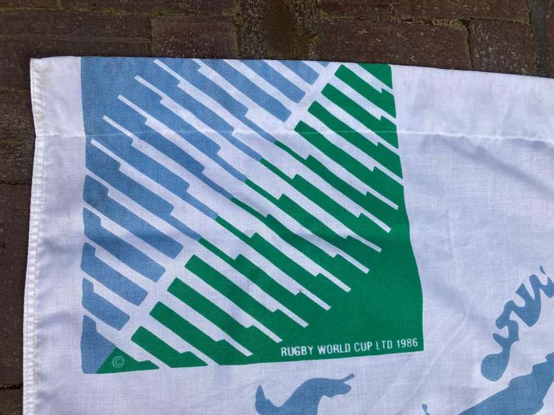Rugby: Pair of 95 Worldcup Lamppole Flags ( 195 x 100cm )