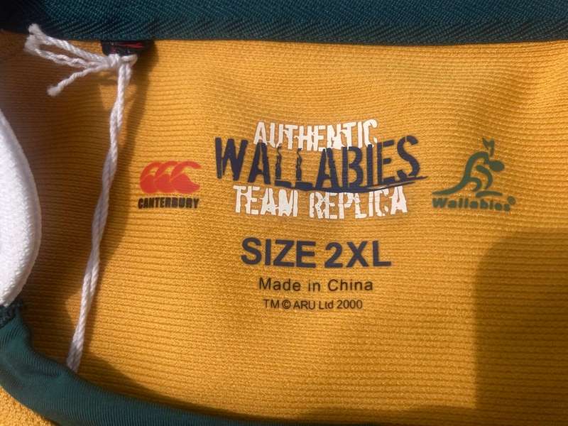 Rugby: Australian Worldcup Players Issue Jersey 2007