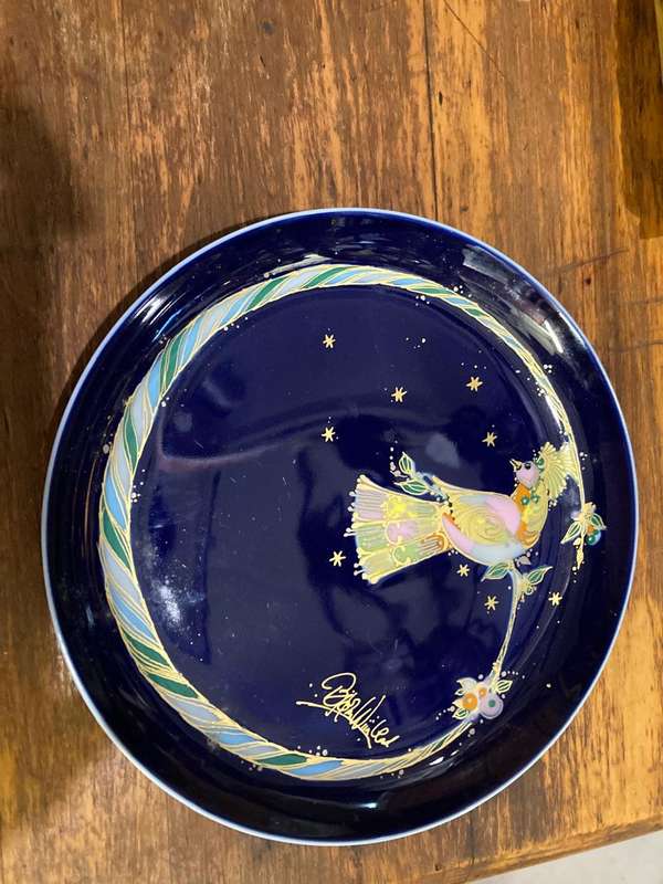 Beautiful Rosenthal Peacock Plate ( 20 cm)