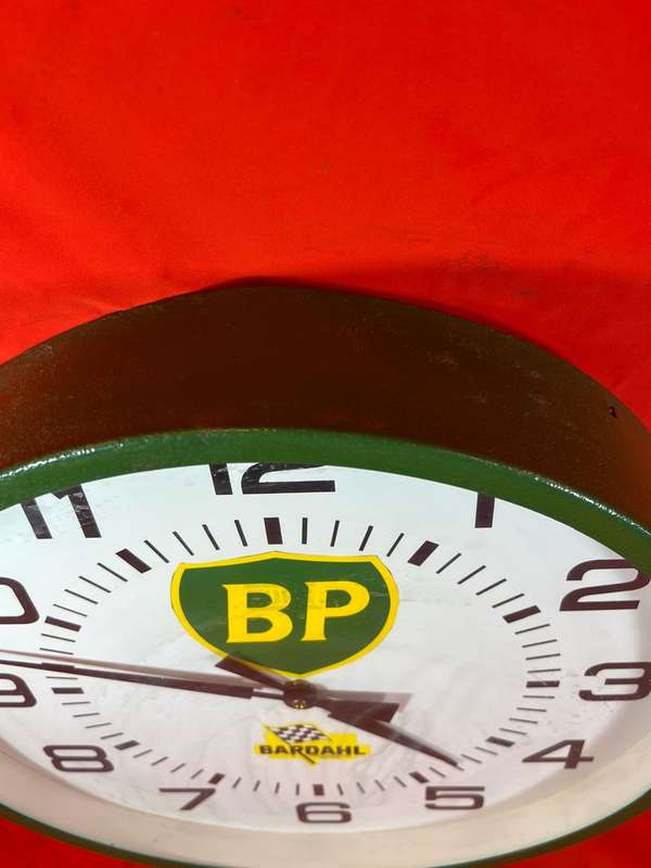 Vintage BP Metal Clock