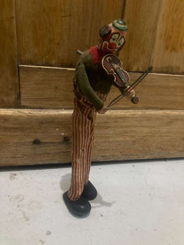 Vintage Windup Clown ( 23 cm )Not working