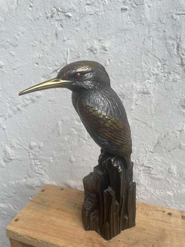 Beautiful Bronze by Giovanni Schoeman: The Kingfisher ( 32 cm )