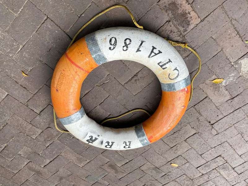 Pair of Life Buoys from a ship