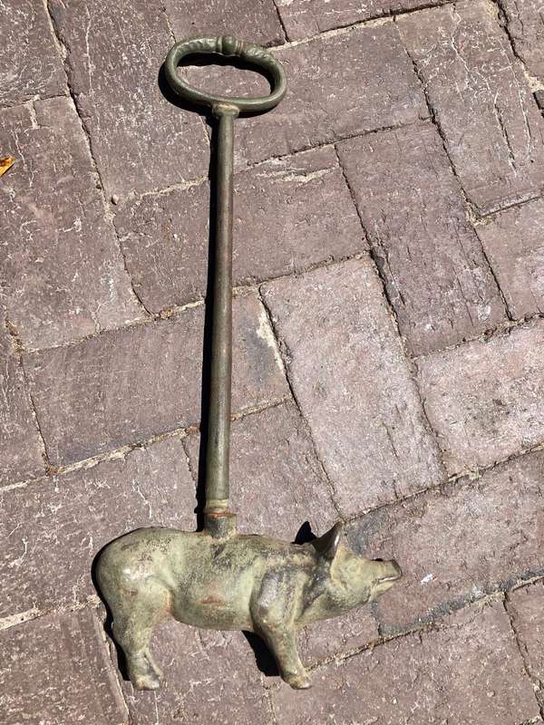 Rare Cast Iron Pig Doorstop