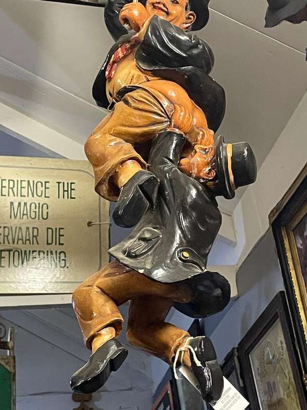 Laurel and Hardy on a Rope ( 70 cm )