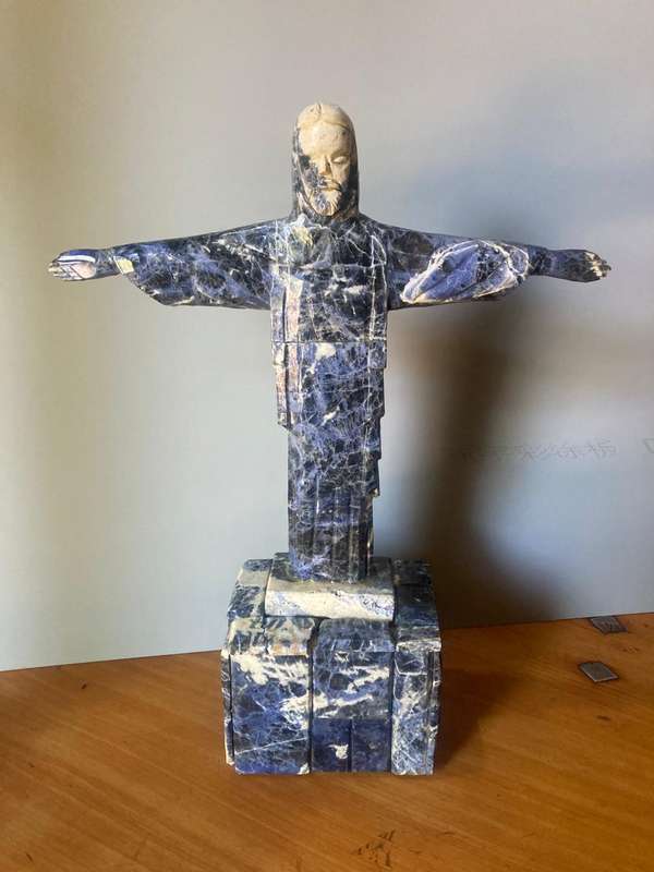 Lapus Lazuli Figurine of Jesus( 35 cm )