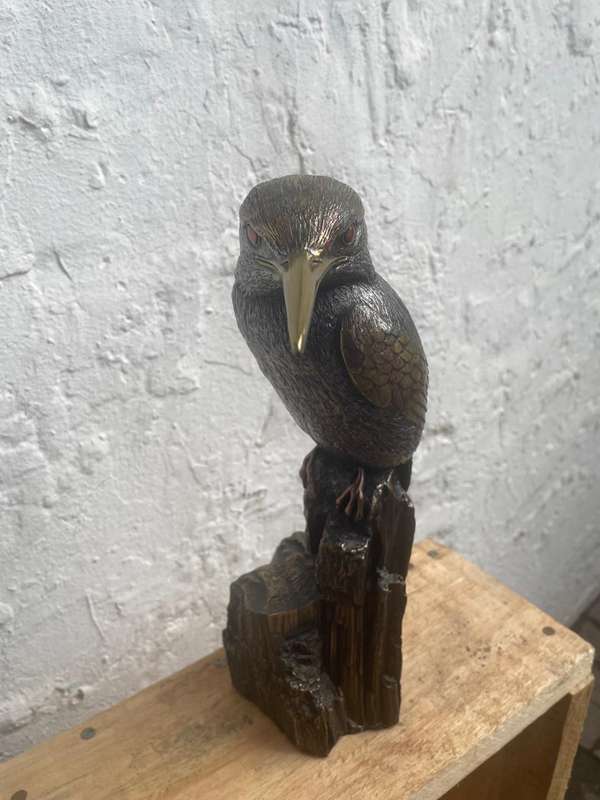 Beautiful Bronze by Giovanni Schoeman: The Kingfisher ( 32 cm )