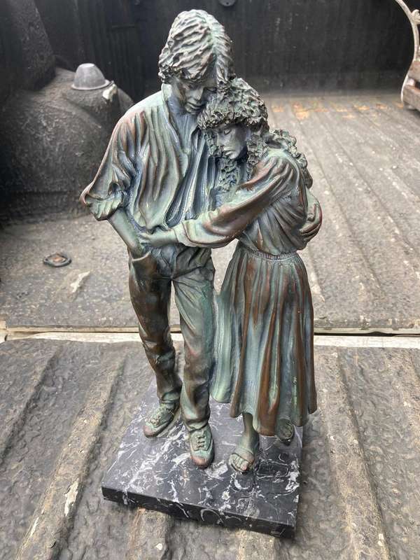 Bronze : Joseph Bofill , Juntos por el Camino, 1942 ( 42 cm )