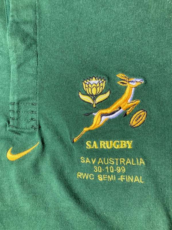 Rugby: Springbok Jersey Worldcup 99