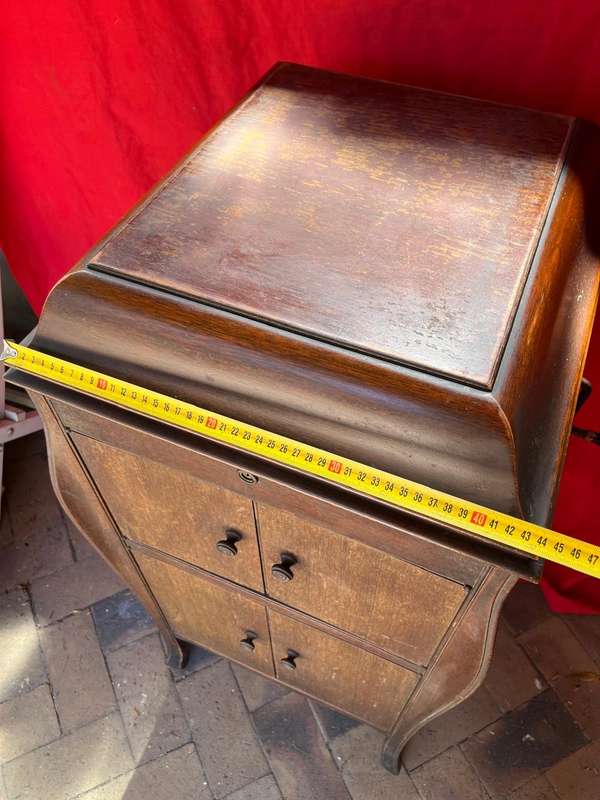 Oak Cased His Masters Voice Gramophone ( Working)