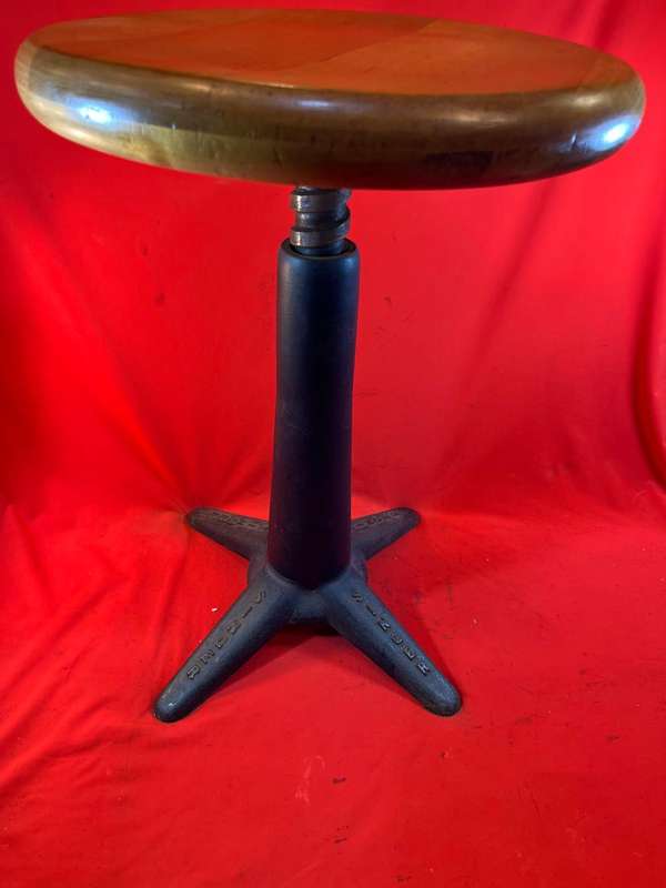 Rare Cast Iron Singer Chair