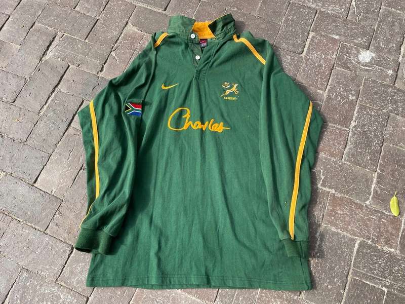 Rugby : Rare Springbok Jersey , Charles ,  no no