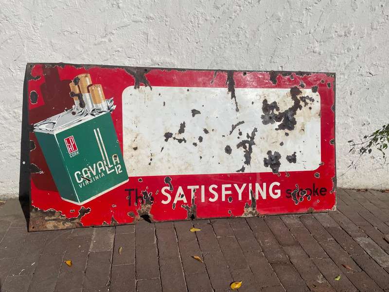 Original Cavalla Cigarette Sign ( 185 x 85 cm )