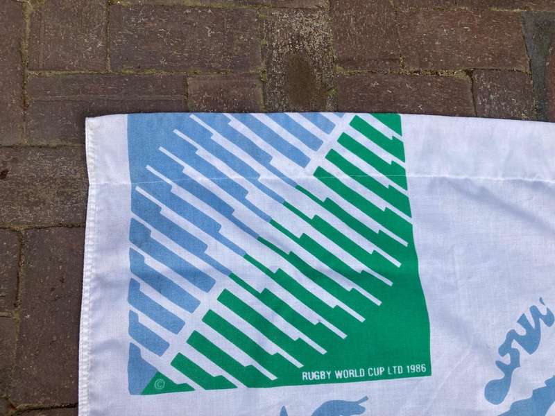 Rugby: Pair of 95 Worldcup Lamppole Flags ( 195 x 100cm )