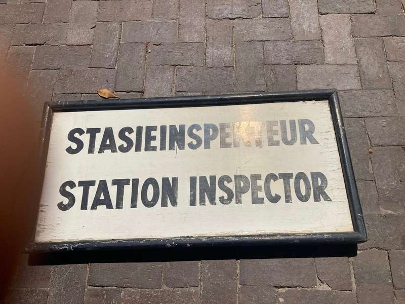 Original Railways Doublesided Platform Sign ( 91 x 46 cm )