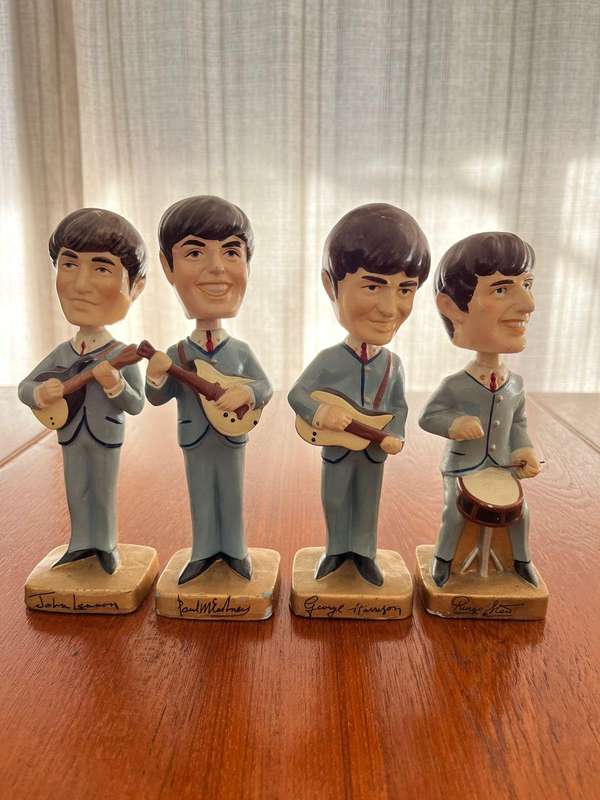 Rare set of Beatles Bubblehead Dolls circa 1964