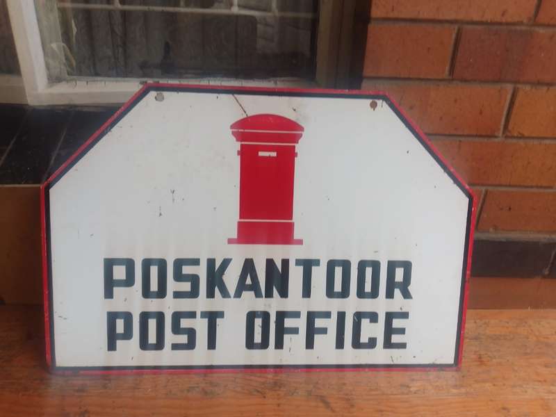 Original Doublesided Poskantoor Sign (60 x 40 cm )
