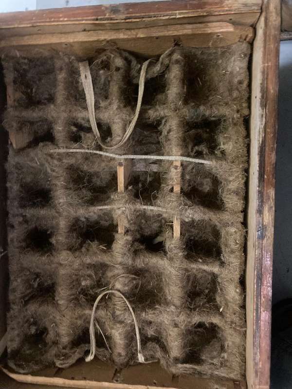 Rare Wooden Eggbox from the 1930's ( 37 x 30 x 20 cm )