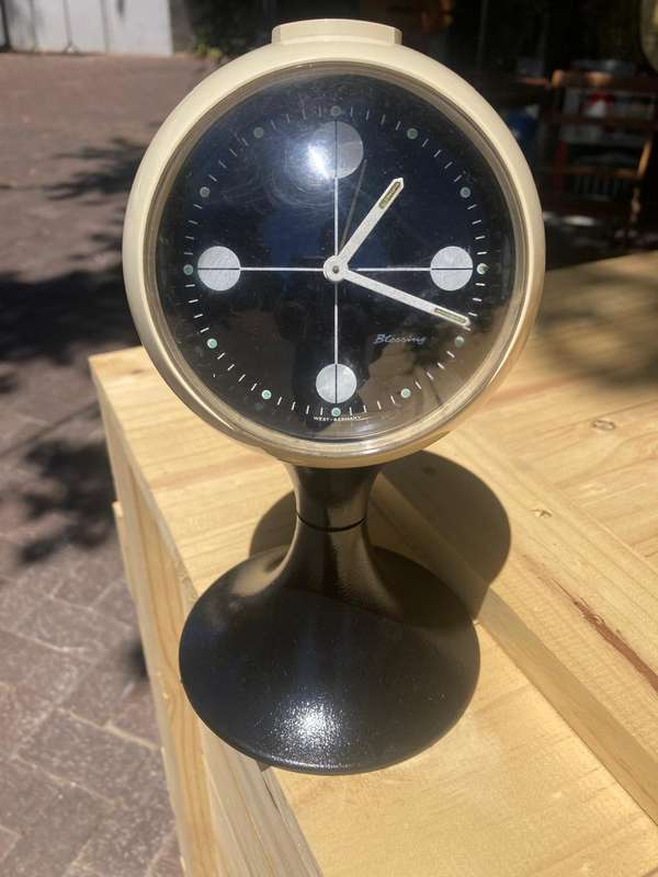 Midcentury Space Age Foot Alarm Clock by Blessing( Working)