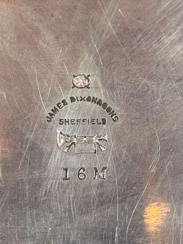 Rare Victorian Sandwich Box in Leather Case by James Dixon & Sons, Sheffield