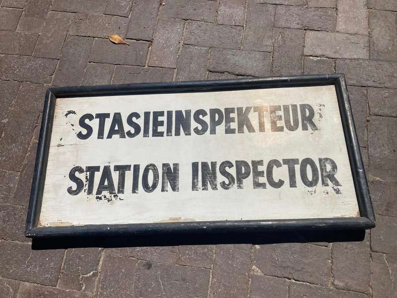 Original Railways Doublesided Platform Sign ( 91 x 46 cm )