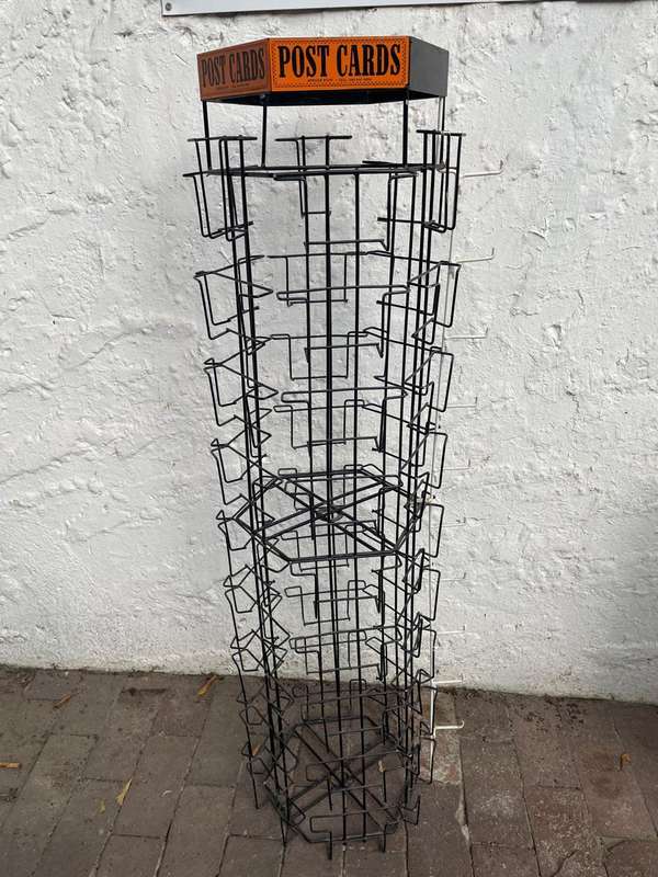 Vintage Postcard Shopstand ( 126 x 27 x 27 cm )