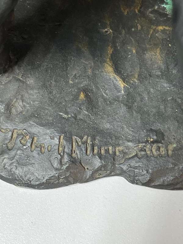 Boer War : Rare Bronze of Boere Verkenner Danie Theron by Phill Minnnaar ( 33 cm )