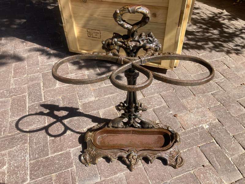 Rare Cast Iron Umbrella Stand