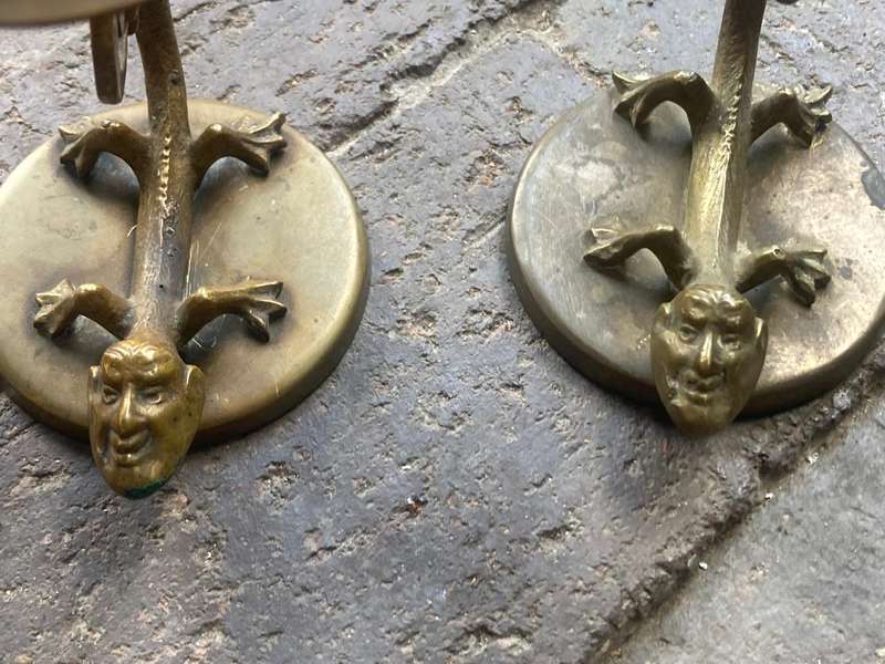 Pair of Brass Candelsticks ( 15 cm high)