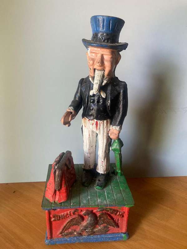 Vintage Cast Iron Moneybox ( 28 cm )