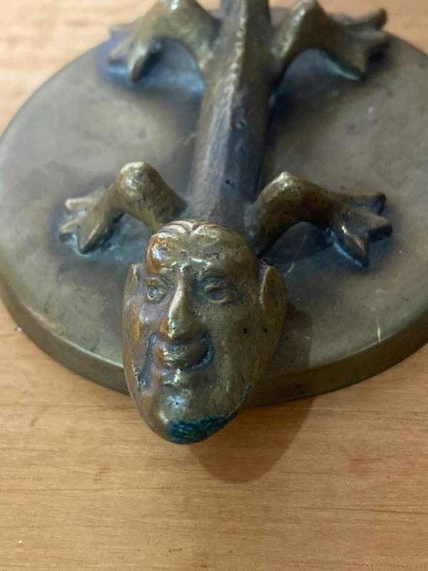 Pair of Brass Candelsticks ( 15 cm high)