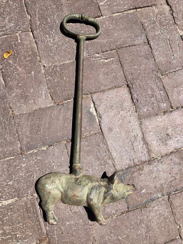 Rare Cast Iron Pig Doorstop