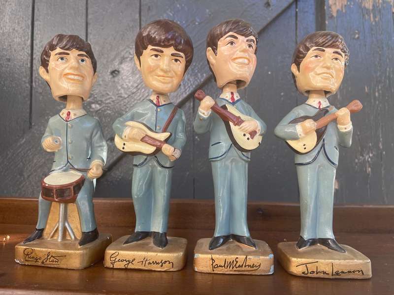 Rare set of Beatles Bubblehead Dolls circa 1964
