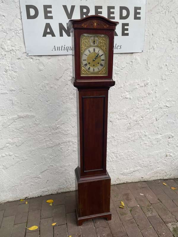 Beautiful Mahogany Gustav Becker Longcase Clock ( 153 x 28 x 18cm )