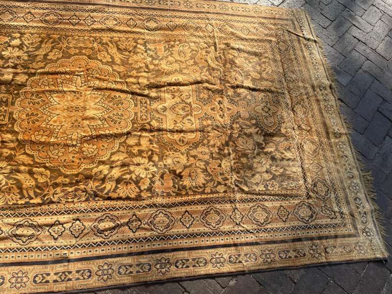 Vintage Wall Hanging Silk Rug ( 260 x 140 cm )