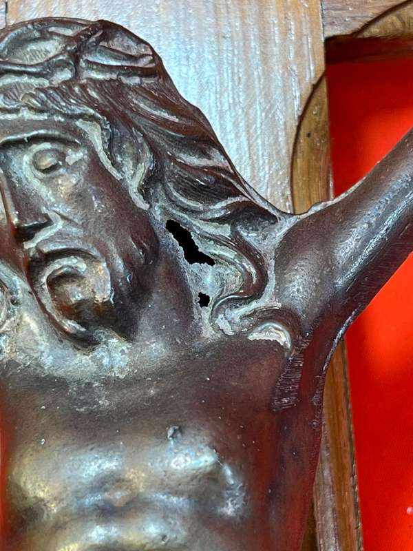 Crucifix ( Wood and Metal ) 60 cm