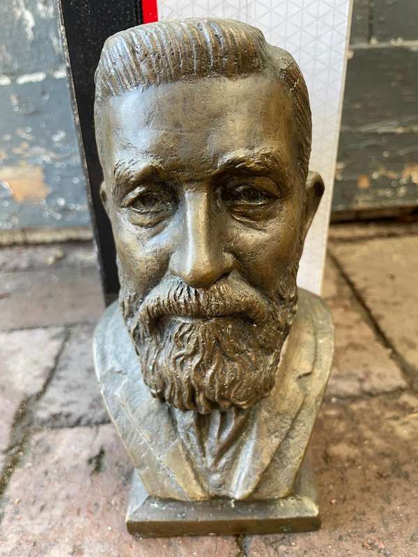 Boer War:Bronze Bust of Genl. De Wet ( Coert Steynberg) 18 cm