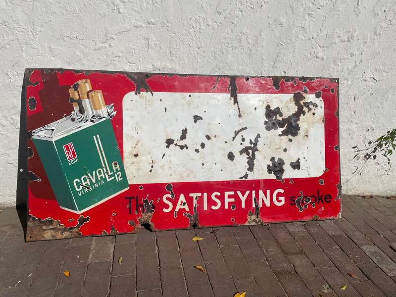 Original Cavalla Cigarette Sign ( 185 x 85 cm )