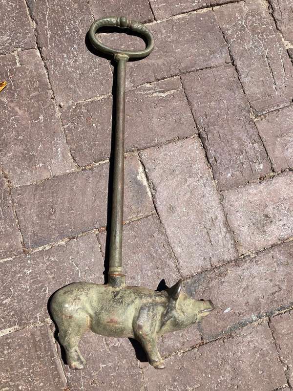 Rare Cast Iron Pig Doorstop