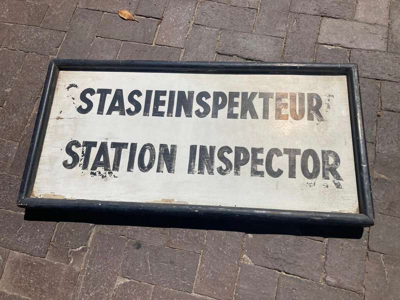 Original Railways Doublesided Platform Sign ( 91 x 46 cm )