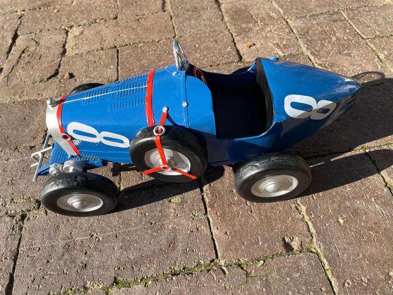 Vintage Tinplate Racecar ( 38 cm )